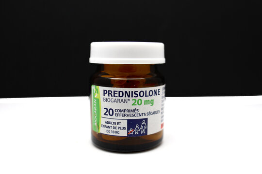 Flacon de comprim&eacute;s de Prednisone de chez Biogaran