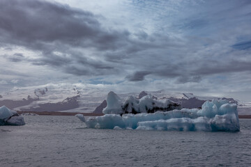 Gletscherlagune in Island, Gletscherregion in Island
