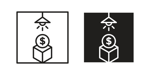 Business incubator icon vector, solid illustration, pictogram isolated color editable