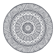 Intricate Circular Mandala Pattern Isolated
