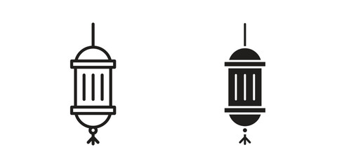 Arabic Lamp icon vector, solid illustration, pictogram isolated color editable