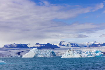 Gletscherlagune in Island / Gletscherregion in Island