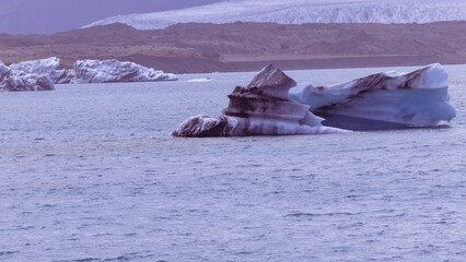 Gletscherlagune in Island / Gletscherregion in Island
