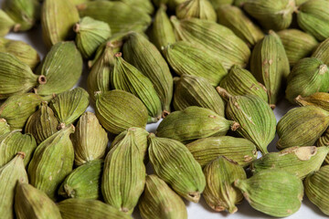 green cardamom pods