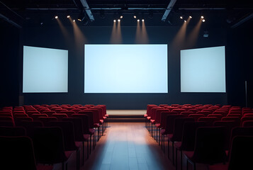 Obraz premium Business Presentation Stage Design