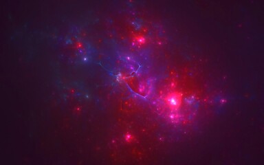 3D rendering abstract Fractal Flame Background. Colorful and Dynamic Digital Art.