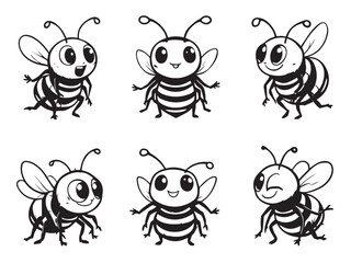 simple wasp vector sketch design