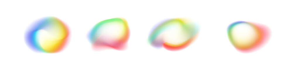 Abstract Gradient Mesh PNG Background with Holographic Blur and Iridescent Liquid Colors