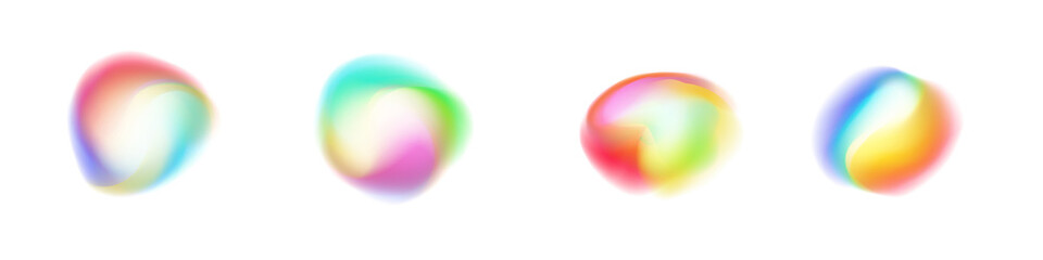 Colorful Pastel Flow PNG Design Neon Wave, Watercolor Texture, and Bright Glow Elements