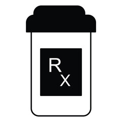 Medical Prescription Document Symbol Vector Flat Icon