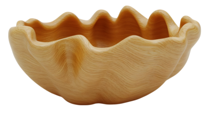 Handcrafted wooden bowl display artisan workshop home decor natural environment close-up view