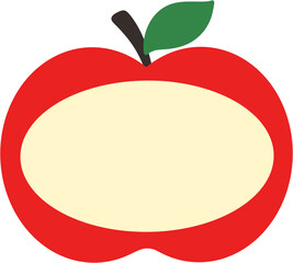 사과 단면 메모지