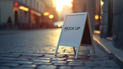 Cafe Branding signage Mock up.