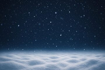 christmas background with snow and snowflakes	