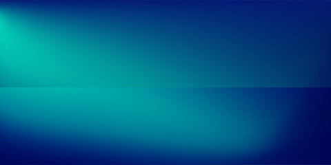Fototapeta premium Blue-green gradient studio room, abstract background pattern, walls and floor reflect neon lights, dark tones and feel speed of digital technology connected blue-green background. Future technology.