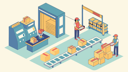 Fototapeta premium Isometric business people on an urban map with a chart icon