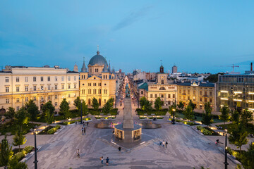 The city of Łódź - view of Freedom Square. Lodz, Poland.  © Tomasz Warszewski
