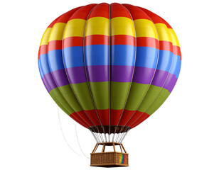 Obraz premium Colorful 3D hot air balloon design