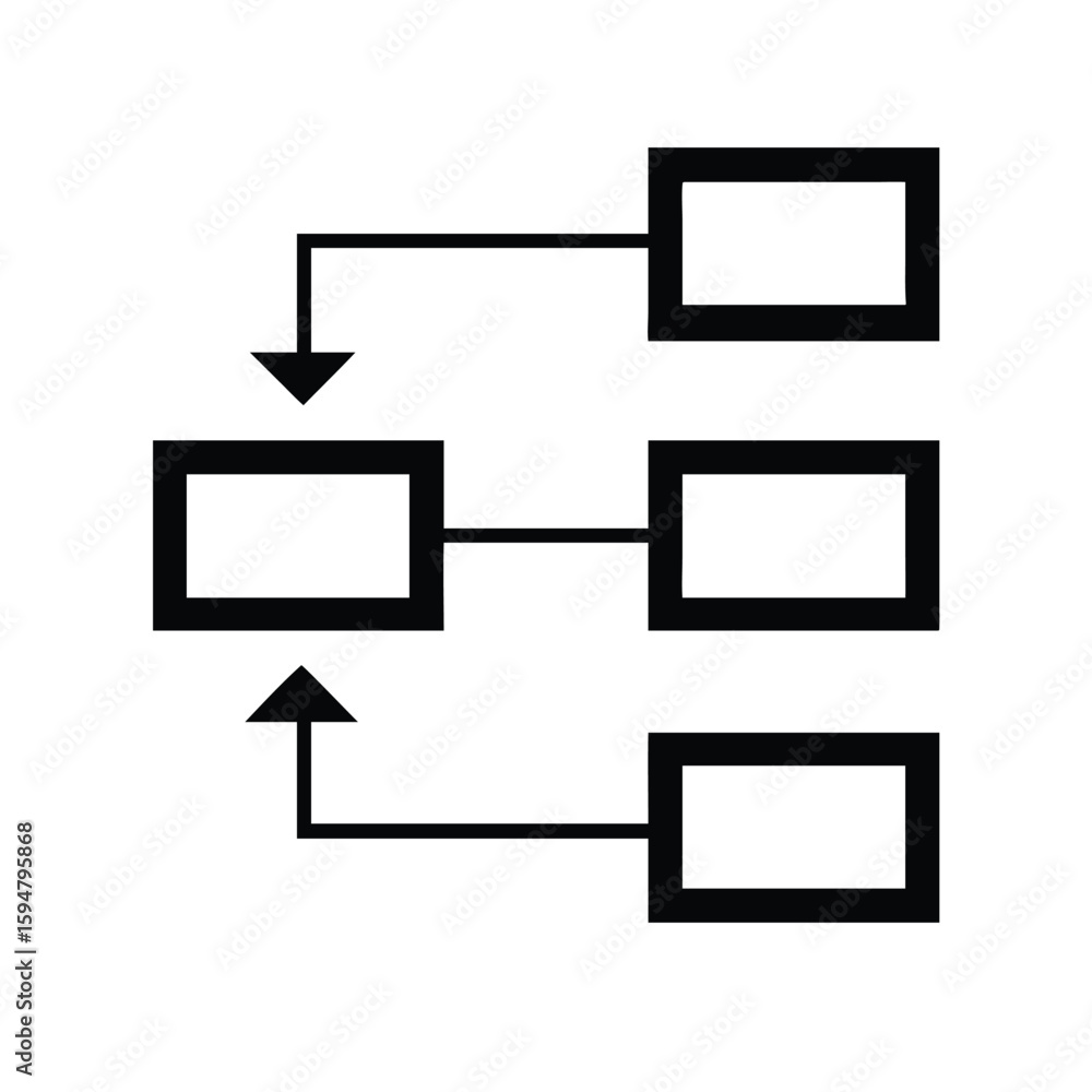 Poster flowchart diagram process workflow chart graphic illustration information presentation business desi