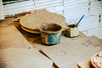 Potter's wheel and tools