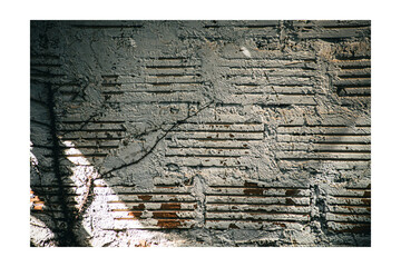 abstract light and shadow on old and dirty window in dark background,with clipping path
