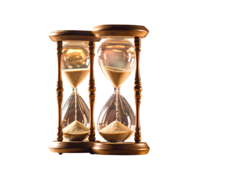 Elegant hourglass designs showcasing the passage of time 