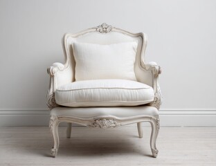 Elegant white armchair (2)