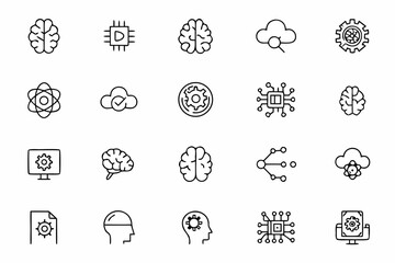 
A high-tech bundle featuring AI brain structures and neural networks—perfect for presentations, logos, educational materials, and concept art.