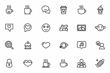 A social, relaxed bundle themed around moments shared over coffee—perfect for journaling, relationship apps, greeting cards, or quote art.