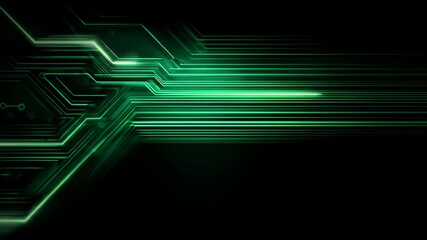 Abstract green circuit board design - Powered by Adobe