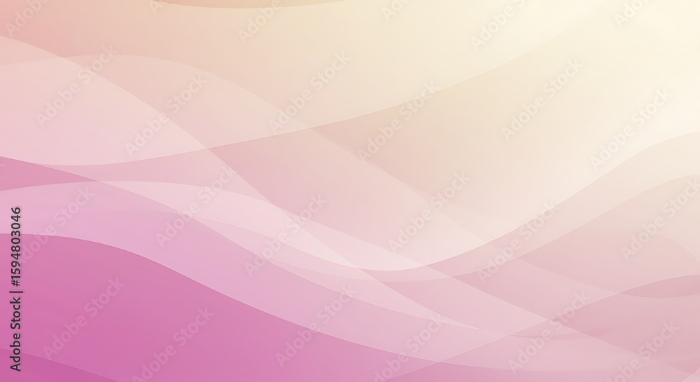 Poster abstract pink and blue flowing lines create a soft, smooth, gradient wave pattern, ideal for a moder