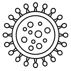 Bacteria & Virus Outline Vector Design