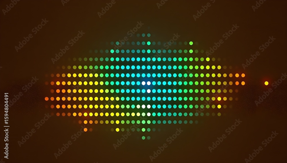 Poster dynamic color patterns in abstract graphic design digital art vibrant environment close-up view