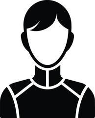 Highly Detailed Black Silhouette Icon of a Hummingbird in Flight