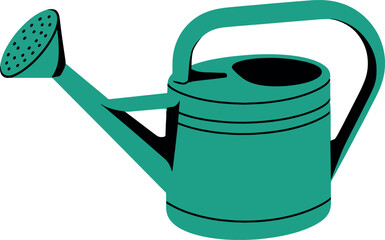 Minimal Vector Illustration of Watering Can – Gardening and Plant Care Equipment Icon