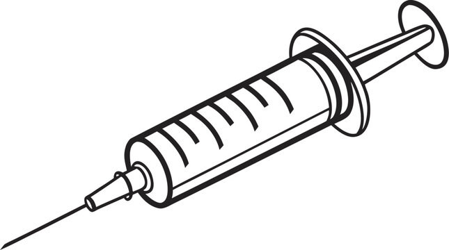 Syringe Icon – Vaccination Injection Symbol