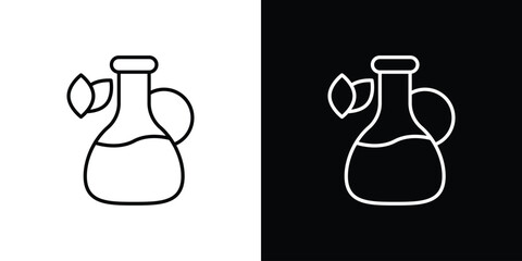 Massage oil icon linear icon. Line with editable stroke