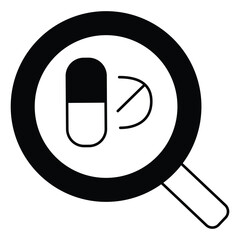 Vector Icon For Drive Thru Drug Finder