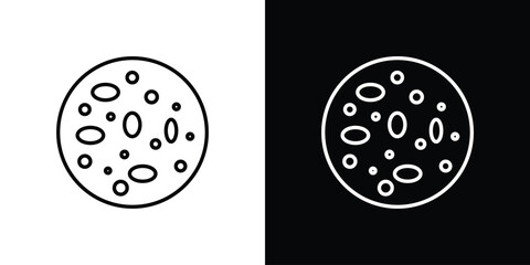 Leukemia icon linear icon. Line with editable stroke