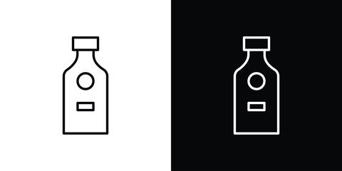 Gin icon linear icon. Line with editable stroke