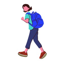 Modern Character Illustration Flat Style People for Animation and UI