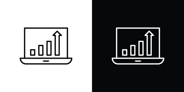 Equity derivatives icon linear icon. Line with editable stroke