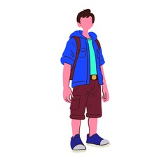 Modern Character Illustration Flat Style People for Animation and UI