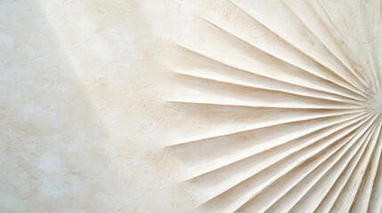 Textured wall design with soft starburst pattern creates calming atmosphere, perfect for modern interiors