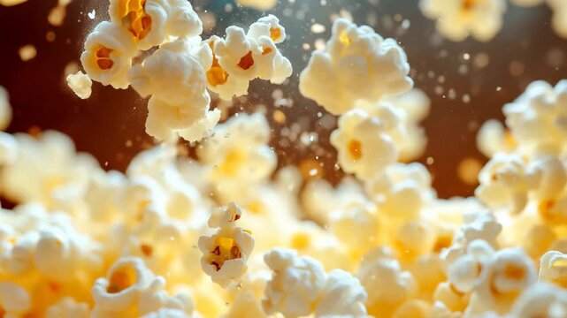 Watch as kernels transform into delightful clouds of fluffy popcorn in a cozy kitchen, creating the perfect snack for an exciting movie night with friends and family.