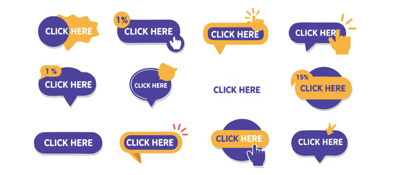 "CLICK HERE Set – Bold Call-to-Action Buttons, Banners & Labels for Web & Print"
 - Powered by Adobe