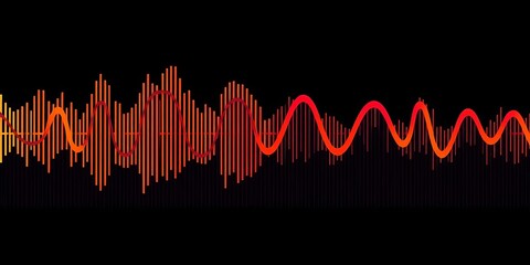 Colorful vector icon of a sound wave snapshot, symbolizing audio recording or playback,  recording,  abstract