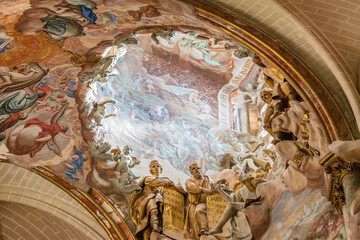 Historic Transparente Baroque masterpiece inside Toledo Cathedral Spain