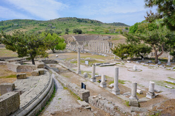 Asklepion &Ouml;renyeri ancient ruins in Bergama, Turkey