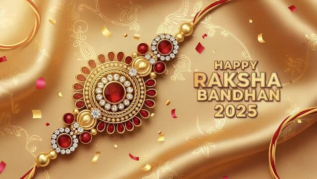 Raksha bandhan 2025 video with wishes, minimalistic festive video for social media